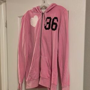 VS Pink Hoodie with black 86 logo